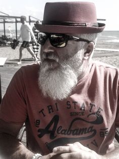 Peter Angel & Pork pie hats. Boho Men Style, Grey Beards, Boho Men, Beard Lover, Beard Life