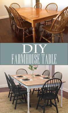 this diy farmhouse table is so easy to make