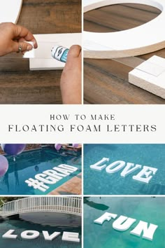 how to make floating foam letters