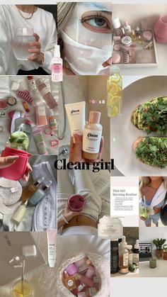 Girl Skincare, Aesthetic Background, Collage, Beauty