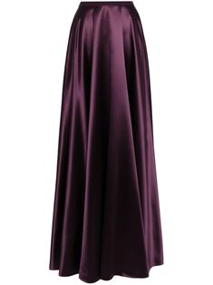 Find JENNY PACKHAM Lakota Satin Maxi Skirt on Editorialist. purple satin finish flared floor-length Long Dark Purple Skirt, Plum Maxi Dress, Winter Maxi Skirts, Satin Skirts, Satin Maxi Skirt, Skirt Purple, Dress Skirts, Deep Autumn, Purple Skirt