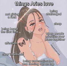 an anime character with the words things aris love