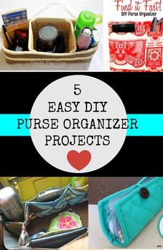 five easy diy purse organizer projects