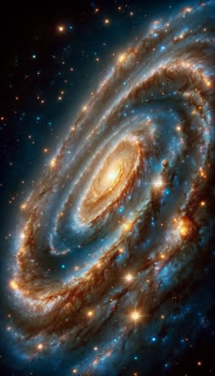 an image of two spiral galaxys in the sky