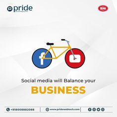 the social media will balance your business with its own logo and link to promote it