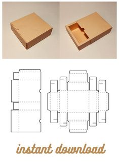 the instructions for how to make an origami box