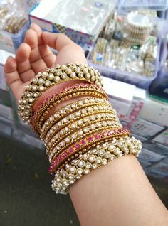 Bridal Jewelry Indian, Beautiful Bangles, Colorful Bangles, Indian Bangles, Indian Accessories, Asian Jewelry, The Bangles, Thread Bangles, Bangles Indian