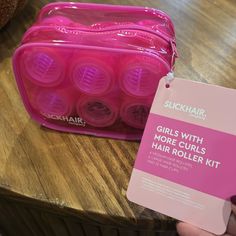 Never Used, Still In Box With Tag! Received From The Fff Box But Do Not Have Any Use For These. Large Hair Rollers, Hair Rollers, Curled Hairstyles, Medium Hair Styles, Womens Hairstyles, Hair Clips, Hair Styles, Hair, Pink