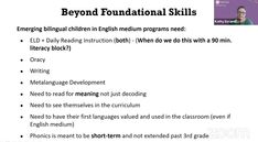 an image of a poster with the words beyond foundation skills