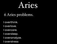 the words aries are written in black and white