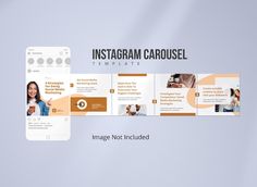 the instagram carousel is designed to look like an image