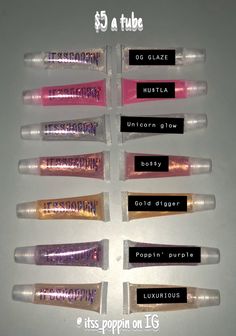 Lip Gloss Color Ideas, Lipgloss Brand Name Ideas, Lip Gloss Business Ideas Logo, Lip Gloss Brand Name Ideas, Lip Gloss Business Ideas Names, Lipgloss Business Names Ideas, Lip Gloss Name Ideas, Lipgloss Names Ideas