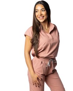 The Princess Collection Luccia is wearing a size S and she is 5'11 2 Deep Hand Pockets Incredibly Soft Lightweight Material Tapered Slim Fit Spa Scrubs, Jogger Scrubs, Women Scrubs, Jaanuu Scrubs, White Scrubs, Medical Scrubs Outfit, Doctor Scrubs, Fit Scrubs, Pink Scrubs