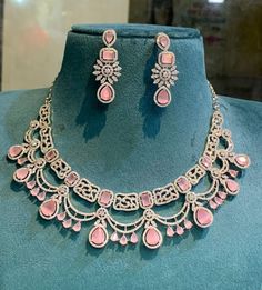 To buy whatsapp 9335835609 #daimondnecklace #adchoker 15 Ad Necklace, Flower Jewelry, Flower Jewellery, Pretty Jewellery, Jewellery Design, Jewelry Design, Pink, Quick Saves, Design