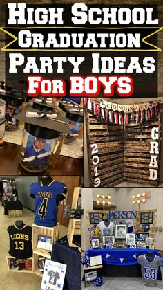 high school graduation party ideas for boys