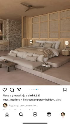 an image of a bedroom setting on instagram