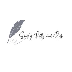 the logo for sandy petty and posh, a small dog grooming business