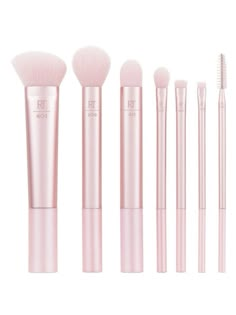 2000s Makeup Products, Coquette Makeup Products, Pink Makeup Products, Pink Makeup Brushes, Sanrio Aesthetic, Real Techniques Brushes, Makeup Brush Kit, Light Up The Night, Highlighter Brush