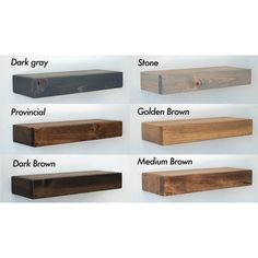 the different types of wood are shown in this image, and each is labeled with their own name