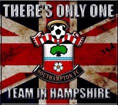 there's only one team in hampshire england soccer fan art poster print on canvas