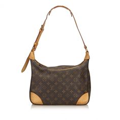 Boulogne Cloth Handbag - Brown - Louis Vuitton Shoulder bags Louis Vuitton Boulogne, Buy Louis Vuitton, Handbag Outfit, Louis Vuitton Fashion, Fashion Tote Bag, Michael Kors Shoulder Bag, Woman Bags Handbags, Vintage Louis Vuitton, Louis Vuitton Shoulder Bag