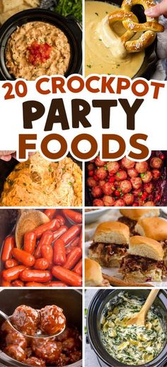 20 crockpot party foods