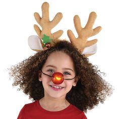 Antlers Costume, Reindeer Costumes, Deer Costume Makeup, Reindeer Diy, Deer Antlers Headband, Reindeer Ears, Reindeer Noses, Reindeer Costume, Holly Decorations