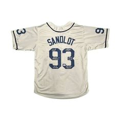 The Sandlot Cast Signed Custom Gray Baseball Jersey How To Style Jersey Shirt, Sandlot Cast, Sandlot Costume, Nike Winter Jackets, Mike Vitar, Scooby Doo Images, The Sandlot, Good Movies To Watch, Baseball Jacket