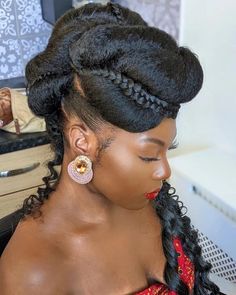 Guest Wedding Hair, Special Event Hairstyles, Hairstyles For Afro, Hairstyles For Afro Hair, 4b Natural Hair, Bridgerton Party, Event Hairstyles, Cornrows Natural Hair