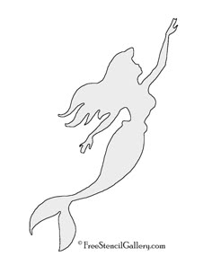 a drawing of a mermaid swimming in the water with her arms outstretched and legs spread out