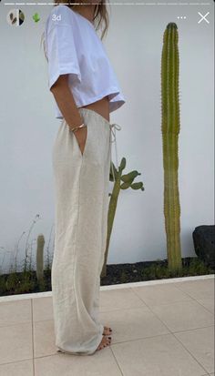 Beach Trousers, Linen Summer, Best Amazon, Mode Inspo, European Summer, Lounge Sets, Mode Inspiration, Palazzo Pants