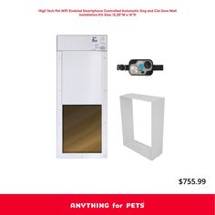 an advertisement for the new pet door