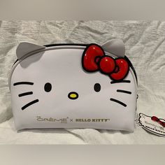 Hello Kitty Sanrio x Crème Makeup & Accessory Bag, Travel Bag Sanrio Makeup Bag, Hello Kitty Pencil Case, Sanrio Collection, Hello Kitty Handbags, Hello Kitt, Fairy Outfit, Hello Kitty Sanrio, Hello Kit