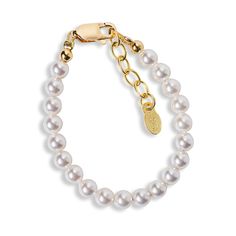 PRICES MAY VARY. PREMIUM QUALITY – Bracelets are hand beaded in the USA by crafted jewelers and designed with 14k gold over .925 sterling silver. Created with the finest components including high-end Austrian simulated pearls, making this a timeless keepsake piece she will treasure forever. SIZING (ADJUSTABLE) – You will love our grow-with-me adjustable sizing allowing the child to wear their favorite jewelry for a longer period of time. (Measures 6 – 6.5 inches and fits average 5-10 year old) K Silver Baby Bracelet, Pearl Gifts, Baby Bracelet, Flower Girl Gifts, Gold Plated Bracelets, Newborn Baby Gifts, Beautiful Gift Boxes, Keepsake Gift, Hand Beading