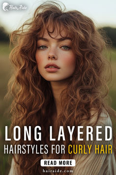 Looking to refresh your curls? Explore these 15 long layered hairstyles for curly hair that create movement, texture, and a stylish, effortless vibe. Shaggy Layered Curly Hair, Long Shag Curly Hair Curtain Bangs, Face Framing For Curly Hair, Curtain Bangs Curly Hair Long, Curly Hair Inspiration Long, Curly Hairstyles 2024, Long Curly Hair With Curtain Bangs, Long Curly Hair Layered, Naturally Curly Curtain Bangs