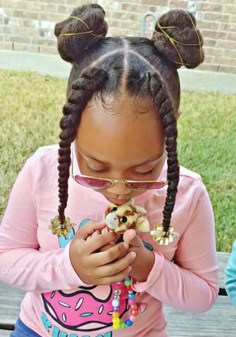 Children Hairstyles, Black Kids Braids Hairstyles, Kids Hairstyle, Lil Girl Hairstyles, Kid Braid Styles, Toddler Hairstyles Girl, Natural Hairstyles For Kids, Girls Natural Hairstyles, Kids' Braids