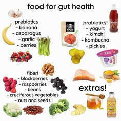 Tips For Gut Health, Gut Health Vegetables, Gut Health Meals Easy, Foods To Help Your Gut, Healthy Eating For Gut Health, Food To Improve Gut Health, Foods That Help With Digestion, Foods And Their Benefits, Healthy Snacks For Gut Health