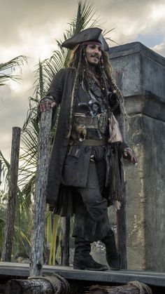 a man dressed as captain jack sparrow