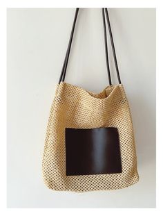 Achieve an elevated and refined look with the Elena Handbags Straw Woven Tote Bag with Leather Accent. Beautifully crafted with a uniquely textured straw weave and leather accents, this luxe tote bag is perfect for carrying your everyday necessities with a timeless sense of chic style. Size: 12.2"H x 11"W x 4.7"D Designer Style ID: 8514 Straw Woven Tote Bag with Leather Accent, Retro Vibes, Summer Bag, Beach Shoulder Bag Modern Beige Straw Bag With Double Handle, Modern Rectangular Straw Bag For Shopping, Modern Rectangular Straw Shopping Bag, Square Beige Hobo Bag With Leather Handles, Brown Woven Leather Hobo Bag For Vacation, Modern Crochet Tote Bag With Leather Handles, Chic Beige Basket Shoulder Bag, Modern Beige Woven Bucket Bag, Rectangular Beige Bucket Bag With Leather Handles