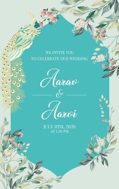 blue theme wedding invitation Invitation Card Design Digital, Engagement Invitation Card Design, Invitation Cards Wedding, Wedding Card Design Indian, Indian Wedding Invitation, Engagement Invitation Cards, Indian Wedding Invitation Card Design, Hindu Wedding Invitations, Engagement Invitation Template