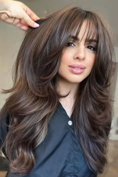 Long Hair With Layers, Layered Haircuts With Bangs, Layered Hair With Bangs, Haircuts For Long Hair With Layers, Long Haircut, 2023 Hair