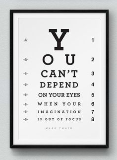 an eye chart with the words you can't spend on your eyes when your magnifying is out focus