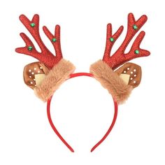 Christmas Deer Antler Headband for Women and Girls Glitter Surface Bell Decoration Fawn Horn Hair Hoop Specifications: Material: Sequin Fabric and Plastic Color: Red/Green/Gold Quantity: 1 Size: 24*19*1cm/9.45*7.48*0.39inches Styling: Elk Antlers Package Contents 1* Headband Note: 1. Please understand there may be a 1-2 cm deviation exist. 2. Due to the lighting and monitors, there is a slight difference between the picture and the real item. Promise If the product has any quality problems, plea Deer Antler Headband, Puppy Party Decorations, 90s Party Decorations, Deer Antlers Headband, Holiday Hair Accessories, Horn Hair, Christmas Party Decoration, Headband Christmas, Girls Party Decorations