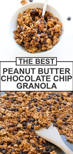 Breakfast Recipes Fruit, Peanut Butter Chocolate Chip Granola, Chocolate Chip Granola, Fruit And Yogurt Parfait, Hat Ornaments, Fruit Chocolate, Peanut Butter Granola, Recipes Fruit, Chocolate Peanut Butter Cups