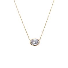 Introducing the Adina Eden Lab Grown Diamond Oval Bezel Necklace, a luxurious and elegant piece crafted from a blend of 14K gold and 14K white gold. This necklace features a stunning oval brilliant-cut lab-grown diamond, with a color grade of G and clarity of VS1, ensuring exceptional brilliance and quality. Available in five different carat weights—0.25CT, 0.50CT, 1CT, 1.5CT, and 2CT—this necklace allows you to choose the perfect size to match your style and preference. The necklace measures 16 Oval Diamond Necklace, Diamond Anklet, Bezel Necklace, Bold Rings, Gold Cocktail Ring, Bezel Diamond, Diamond Pendant Necklace, Diamond Bracelets, Oval Diamond