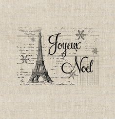 Antique Clipart, Eiffel Tower Clip Art, Eiffel Tower Christmas, Paris Clipart, Decoupage Collage, Paris Christmas, Christmas Antique, Collage Prints, Holiday Graphics