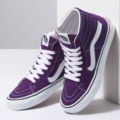 Converse 70, Purple Vans, Indigo Shoes, Goth Shoes, Shoes Photo, Aesthetic Shoes