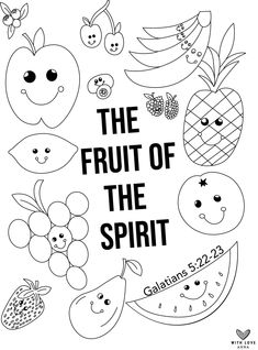 the fruit of the spirit coloring page