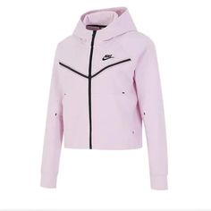 Light Pink Worn About 3x Looks Brand New ! Size S/M Shoot Me Offers Nike Tech Pink, Pink Nike Tech, Nike Website, Pink Nike, Pink Nikes, Nike Tech, Stylish Sneakers, Nike Logo, Nike Jacket