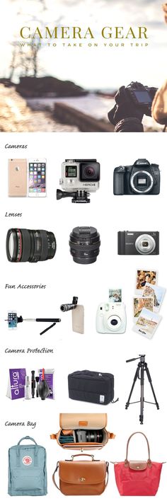 the camera gear list is full of everything you need to take pictures and video games